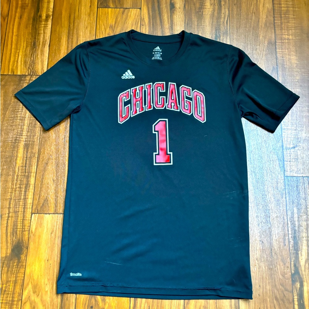 Adidas/ NBA Chicago Bulls Jersey Tee* Derrick Rose * Woman Size XL